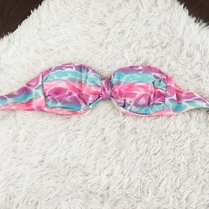 Victoria's Secret Pink Tie Dye Strapless Swim top